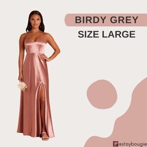 Birdy Grey Desert Rose Jay Shiny Satin Dress - Size Large